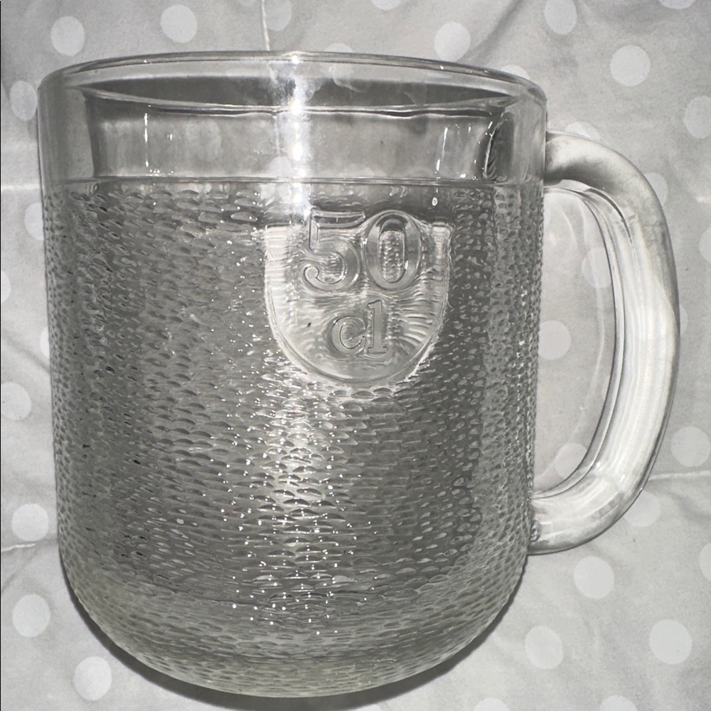 Vintage Single Modern Iittala Krouvi Beer Glass Mug designed by Oiva Toikka.